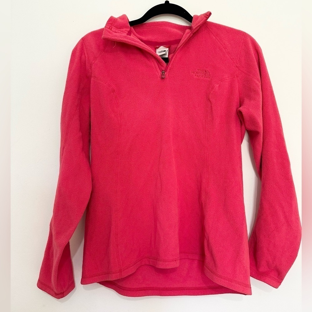 The north face half zip fleece pink size SP outdoors winter hiking gorpcore